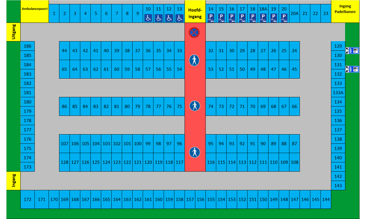 Kaart parkeerlocatie P1